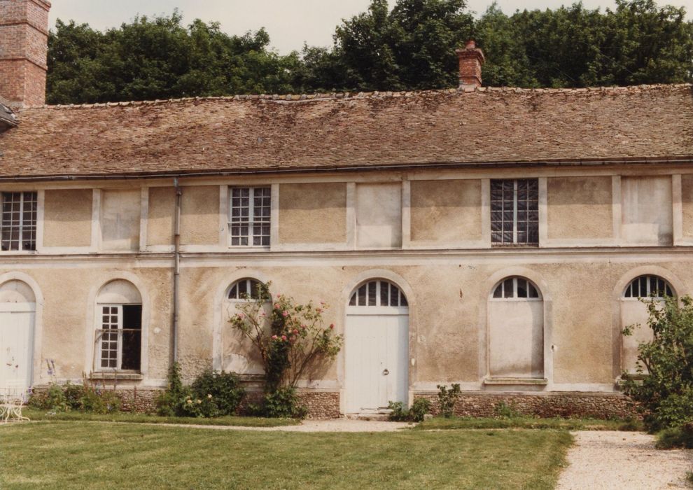 aile en retour à l’Est, façade nord-ouest, vue partielle