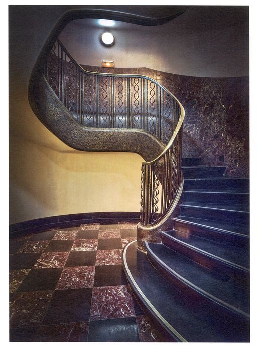 escalier menant à la salle des coffres (photocopie numérisée)