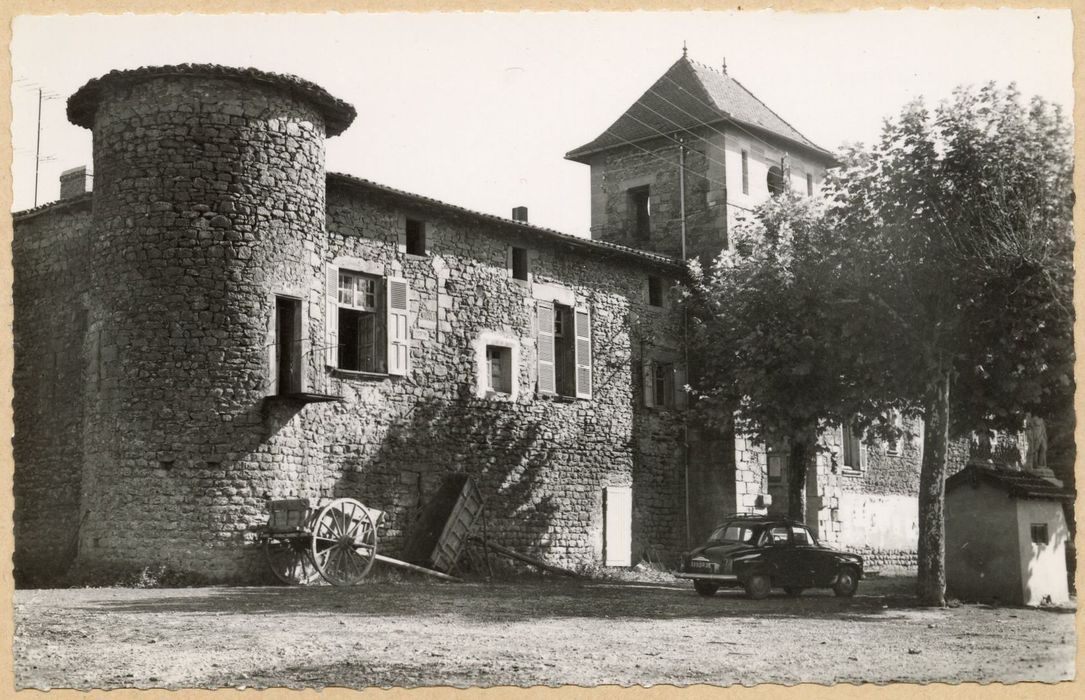 aile ouest, façade ouest, vue partielle