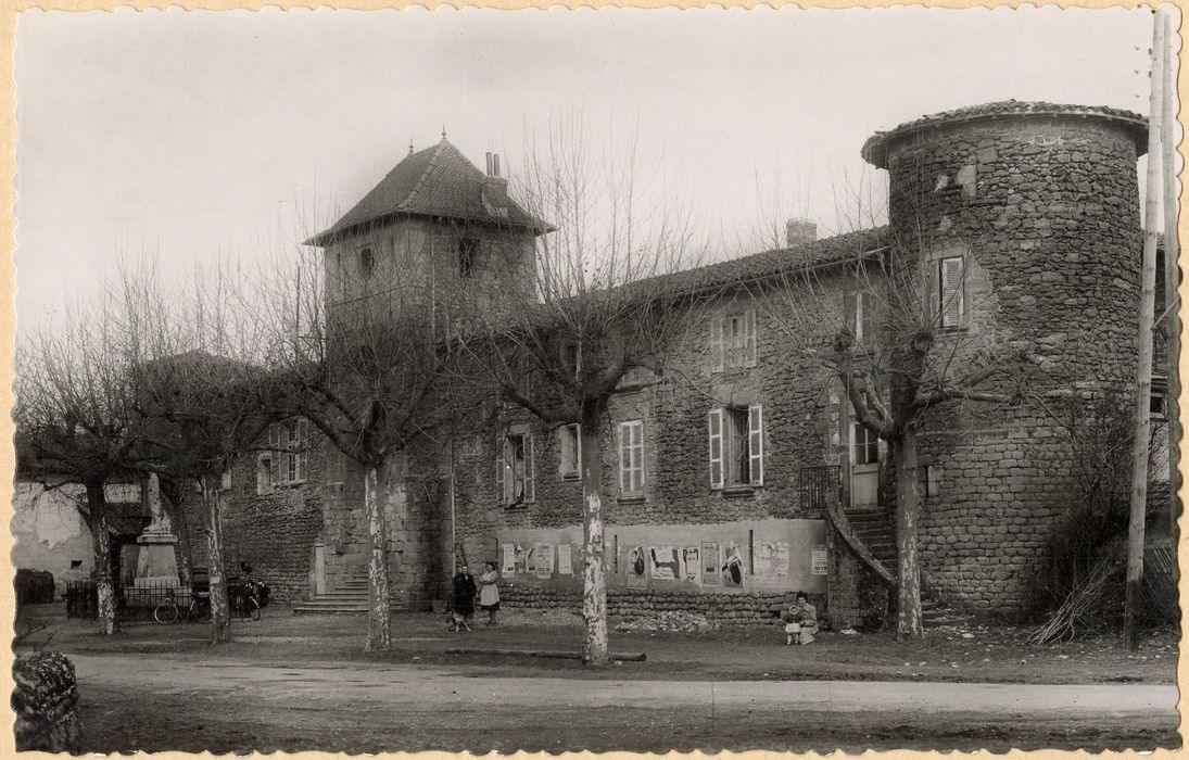 aile ouest, façade ouest, vue partielle