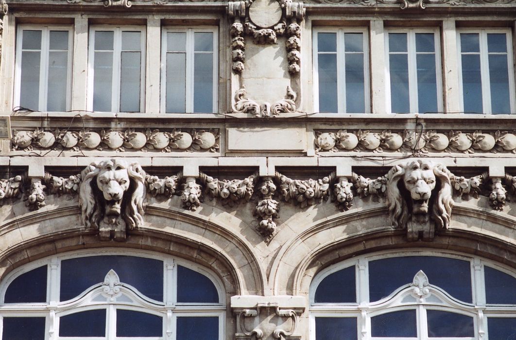 façade ouest, détails décoratifs