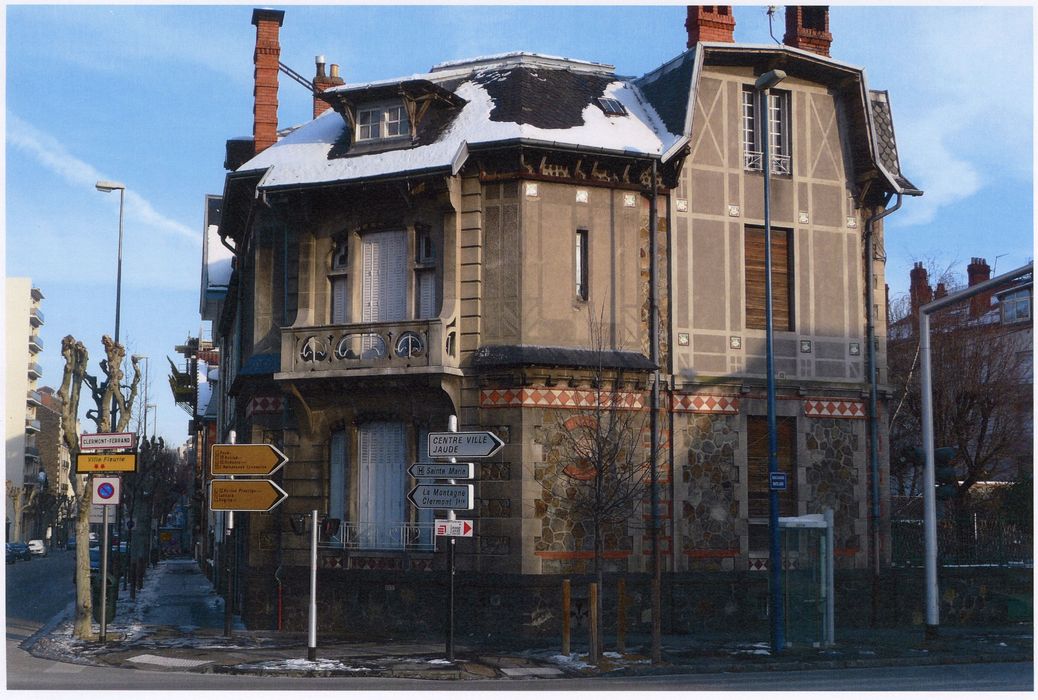 façade sur le boulevard Duclaux (photocopie numérisée)