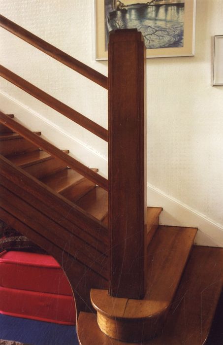 escalier, détail du départ de la rampe