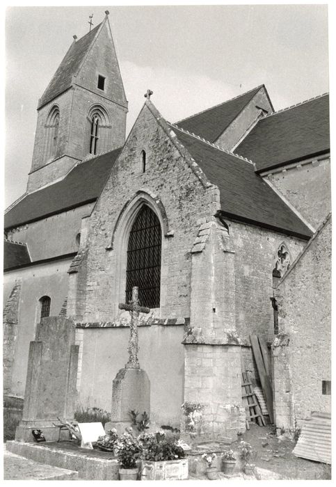 façade latérale sud, vue partielle