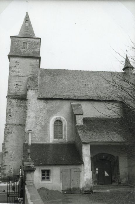 façade latérale sud, vue partielle