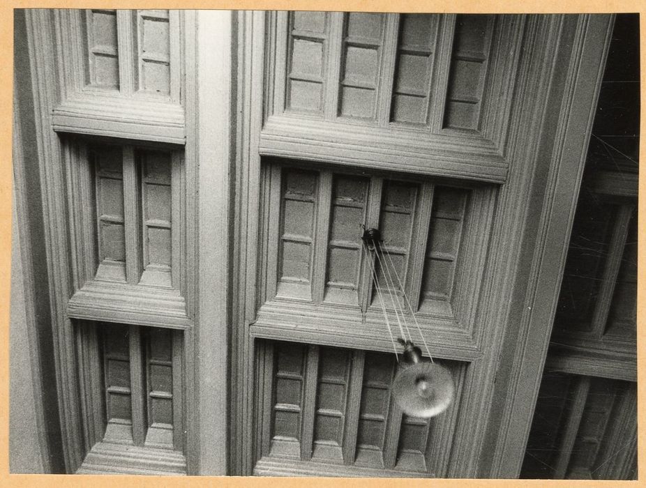 aile sud, 1er étage, grande salle, vue partielle du plafond