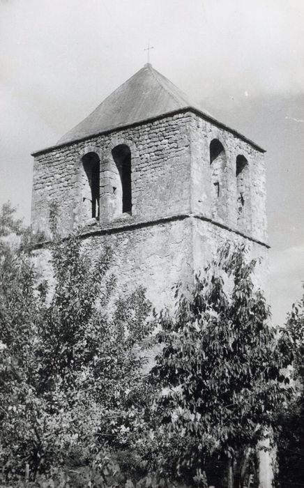 clocher, élévations sud et ouest