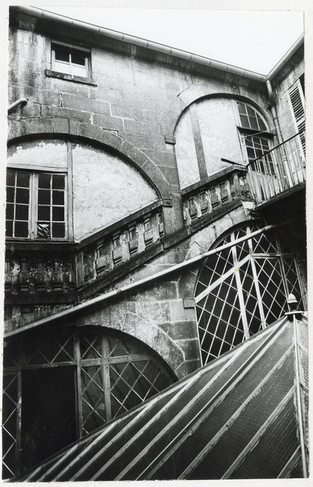 escalier, élévation extérieure