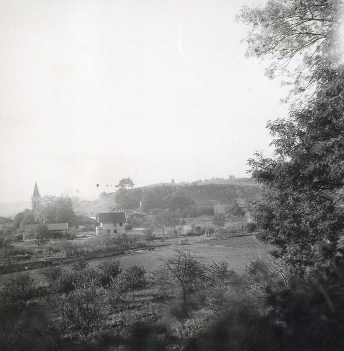 vue générale sur la campagne environnante en direction de l’Ouest