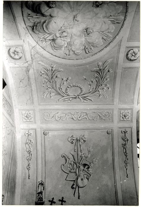 chapelle, détail des décors peints