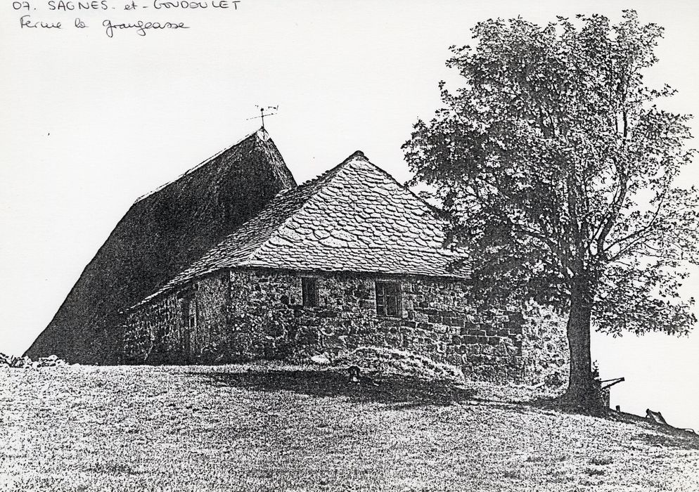 vue partielle des bâtiments (photocopie numérisée)