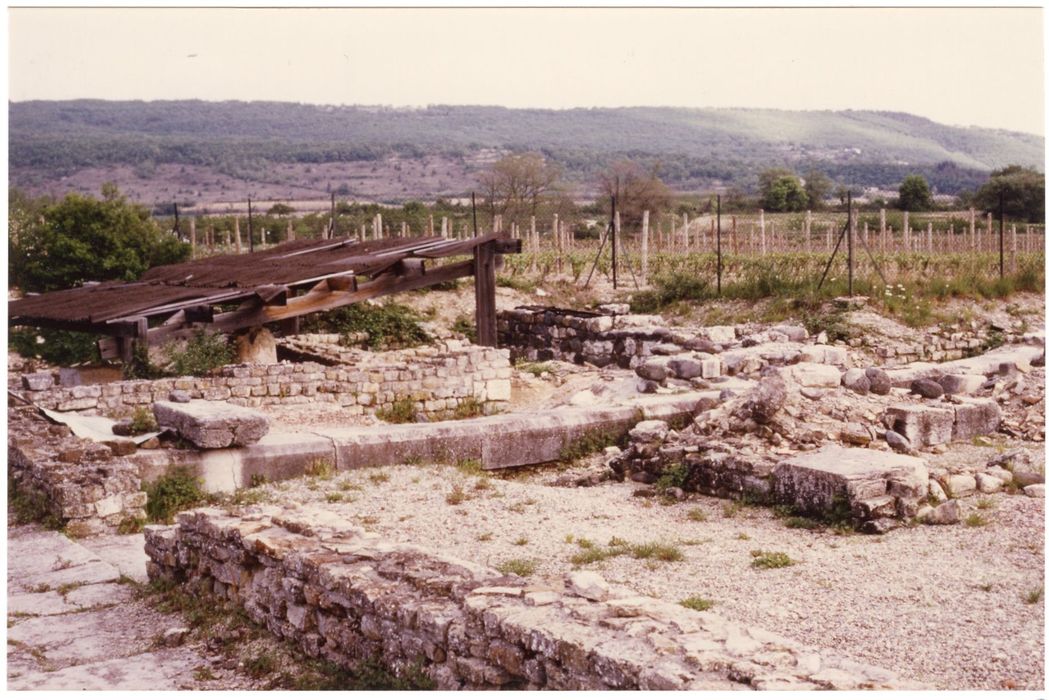 vue partielle des vestiges de l’église romane Saint-Pierre