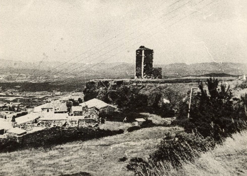 vue générale du château dans son environnement depuis le Sud-Ouest