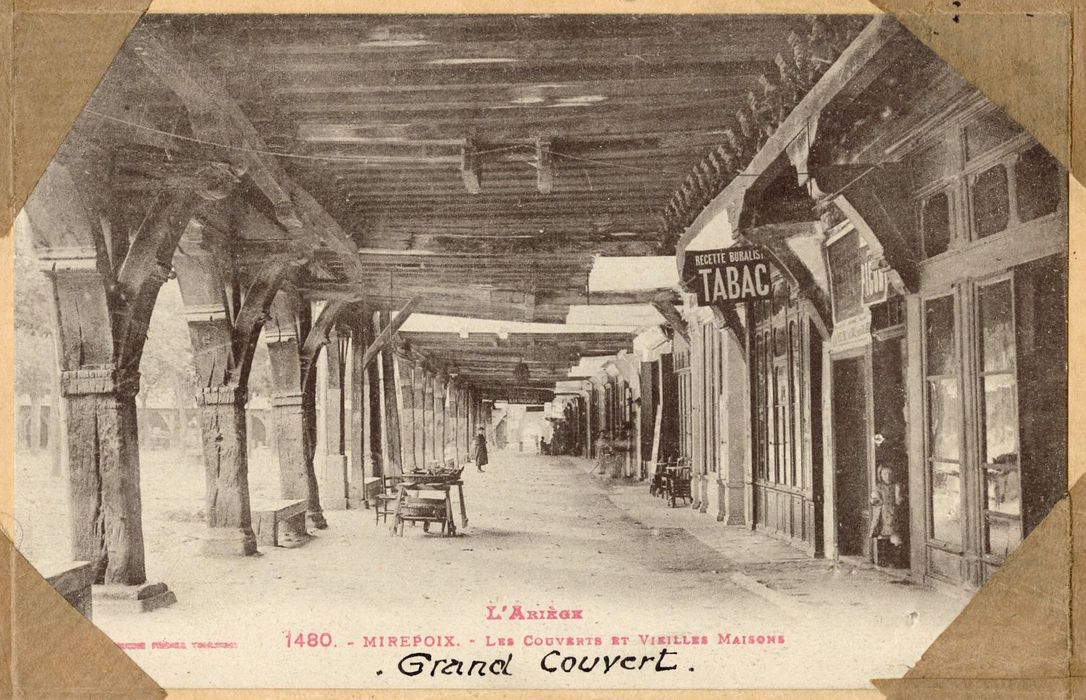 vue générale d’une galerie des « couverts »