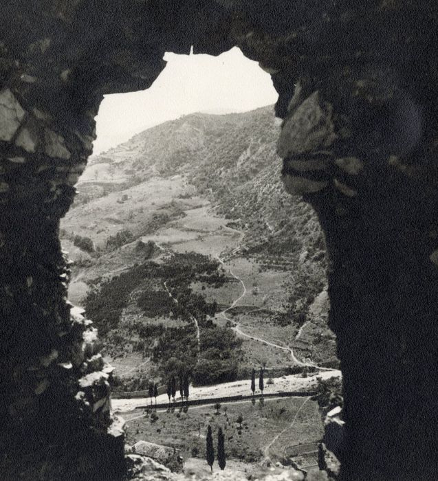 vue partielle du paysage depuis le donjon