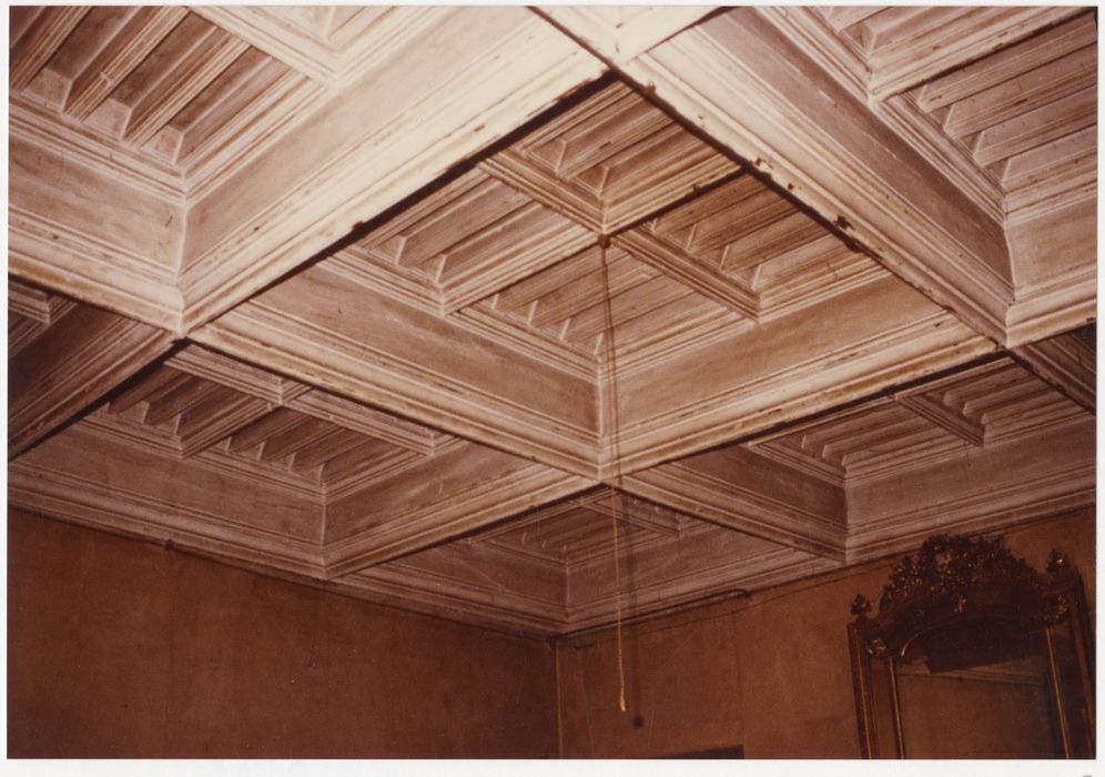 1er étage, salon sud, vue partielle du plafond