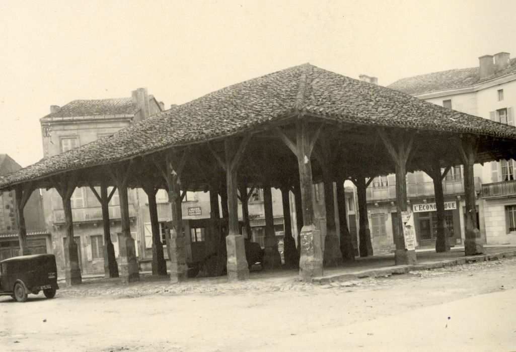 vue générale de la halle, angle nord-est