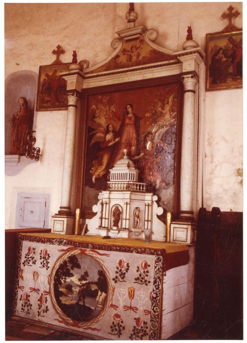 autel latéral nord, retable, tableau : Assomption de la Vierge