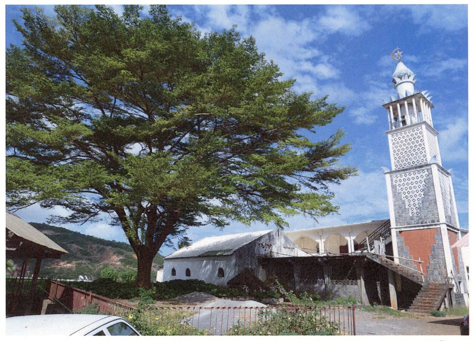 vue partielle de la mosquée dans son environnement (photocopie numérisée)