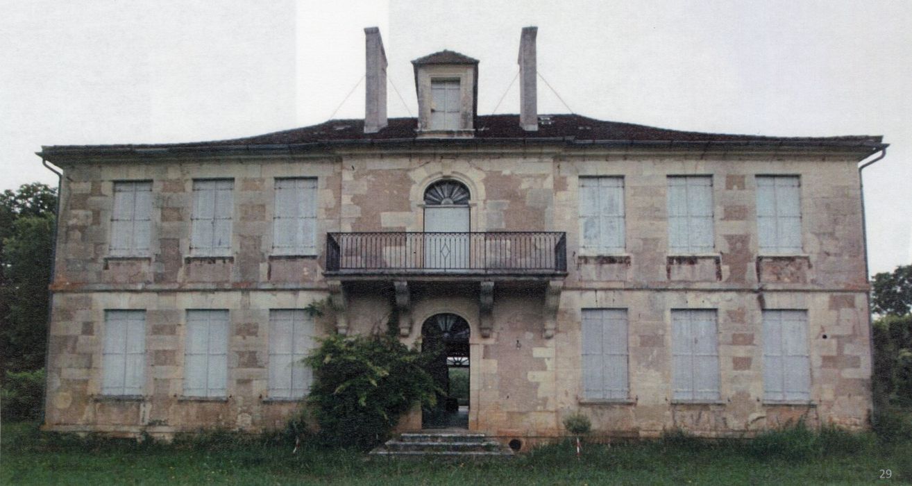 Façade sud du logis (photographie numérisée)