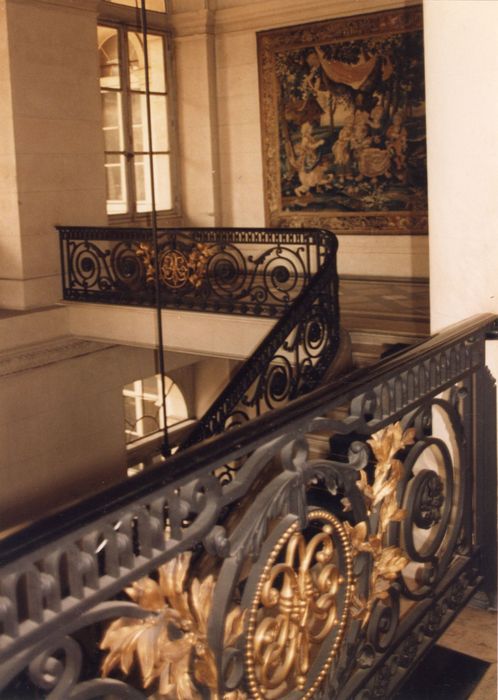 escalier d’honneur, vue partielle