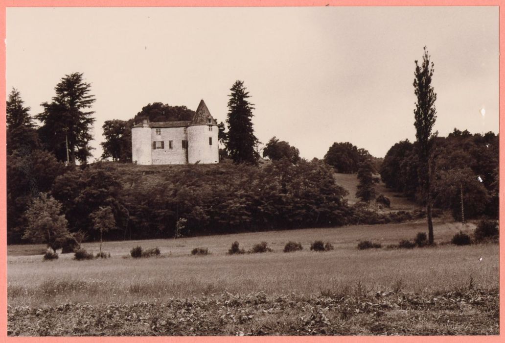 vue générale du château dans son environnement depuis le Sud-Est
