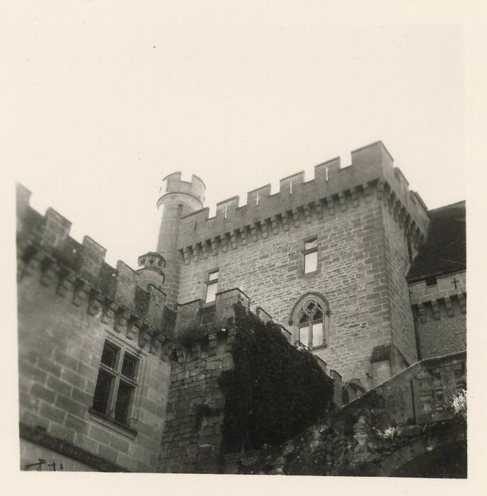 donjon, élévation sud, vue partielle