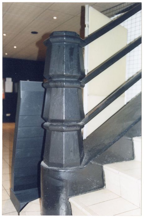 escalier, détail du départ de la rampe