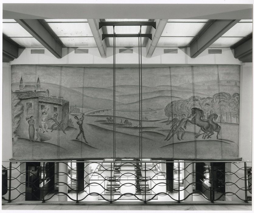 hall d’entrée, peinture monumentale