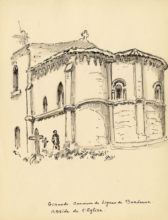 chevet (dessin : encre sur papier)