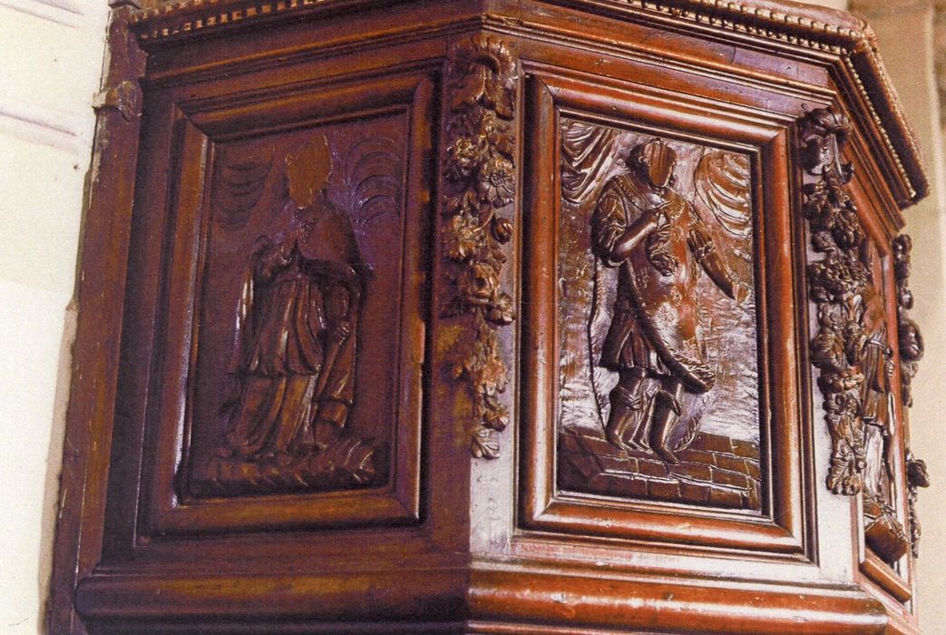 chaire à prêcher (photocopie numérisée), détail