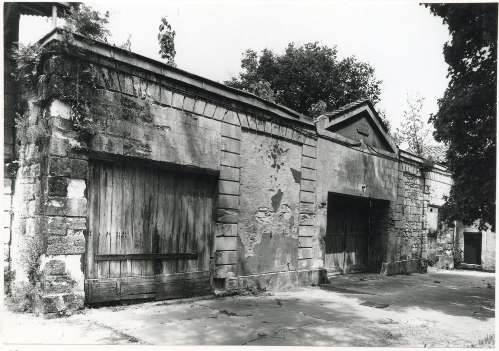 communs, aile nord, façade sud