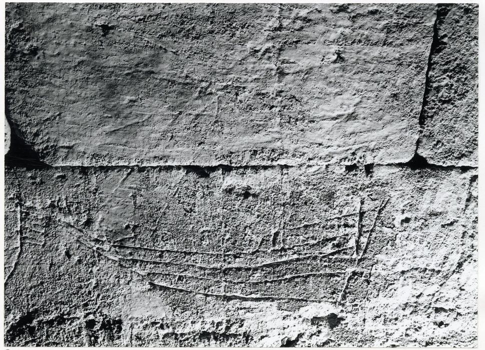 ancienne prison, détail des graffiti