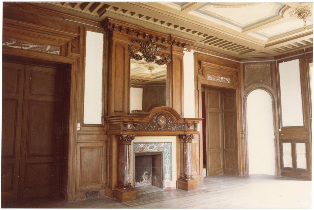 rez-de-chaussée, salon ouest, cheminée