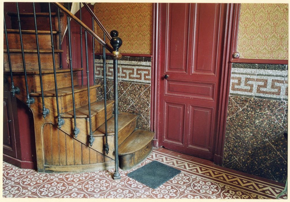 escalier du vestibule, vue partielle