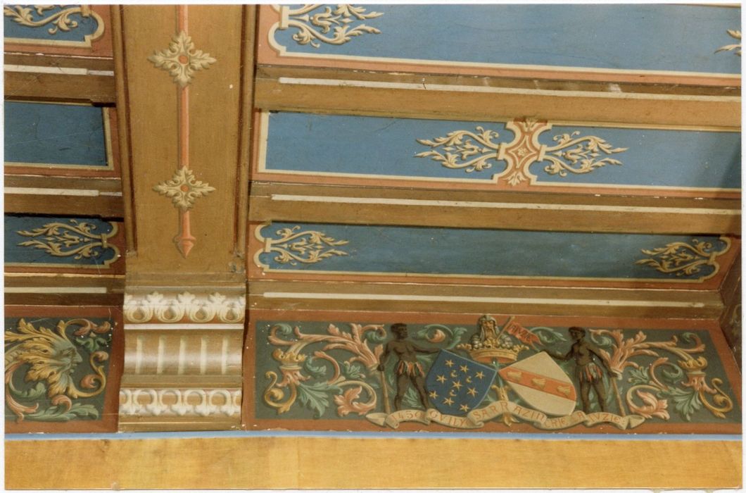 salle à manger, détail du plafond