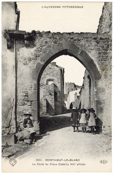vue générale de la porte, élévation externe
