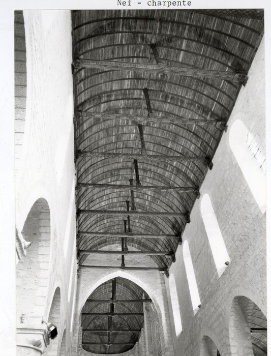 nef, vue générale de la voûte
