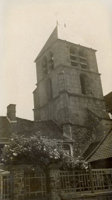 clocher, élévations nord et ouest
