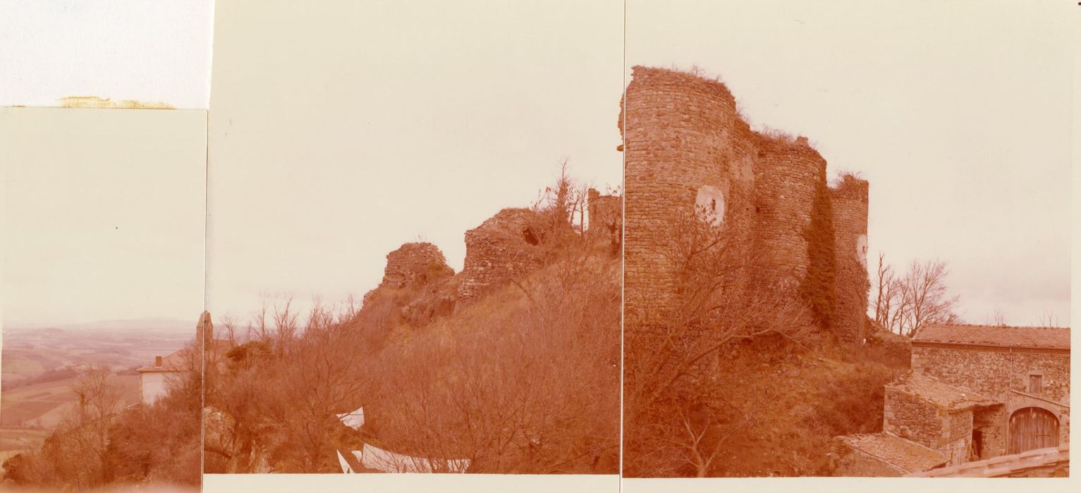 vue partielle des ruines depuis le Sud-Est