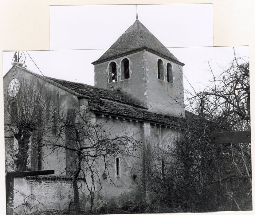 façade latérale sud, vue partielle