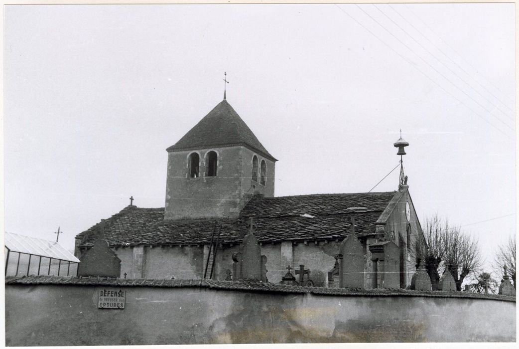 façade latérale nord, vue partielle