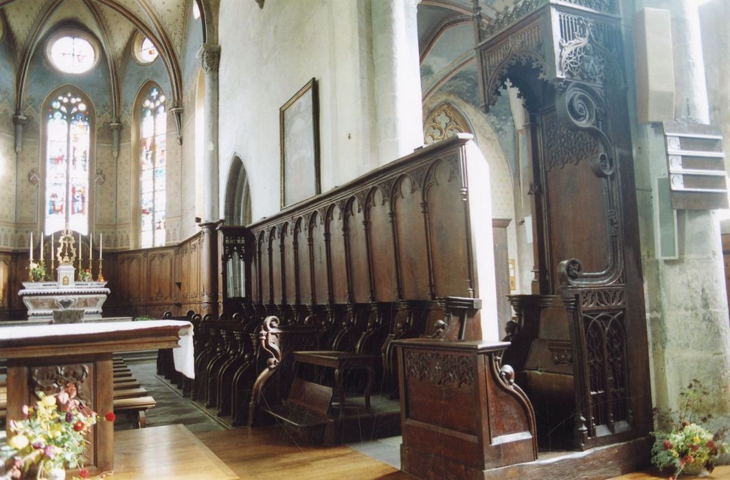 stalles du choeur, vue partielle