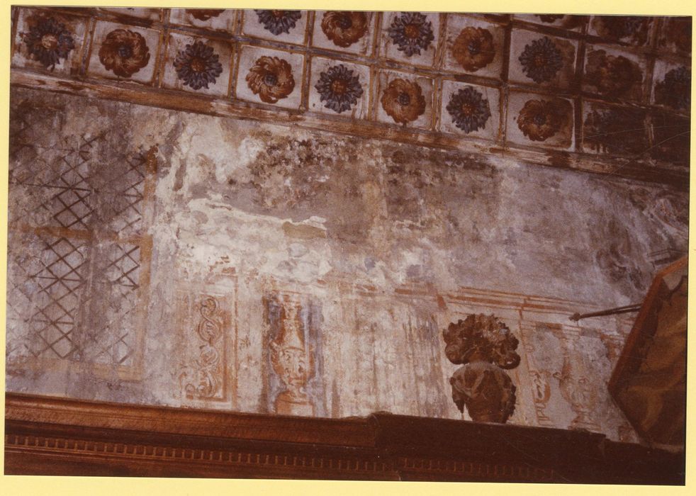 peinture monumentale en trompe l’oeil, vue partielle