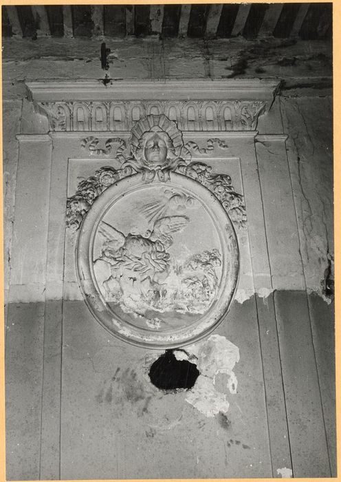 1er étage, grande salle, trumeau de la cheminée