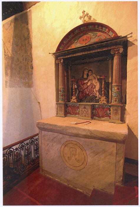 autel, retable de la Vierge (photocopie numérisée)