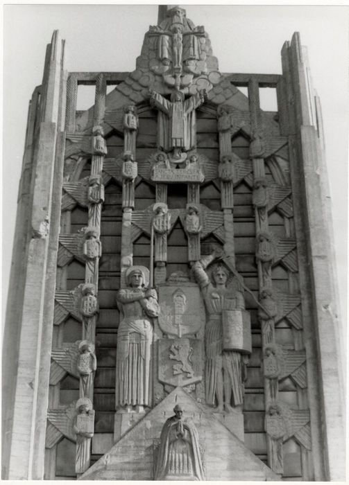 façade ouest, vue partielle