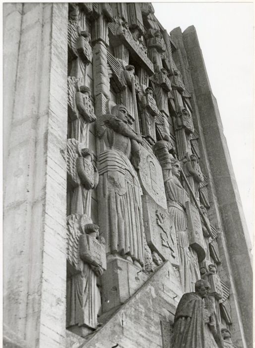 façade ouest, vue partielle