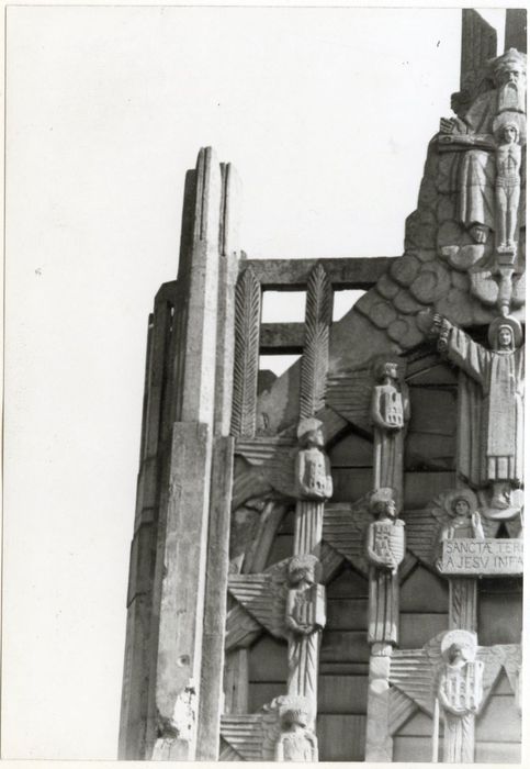 façade ouest, vue partielle