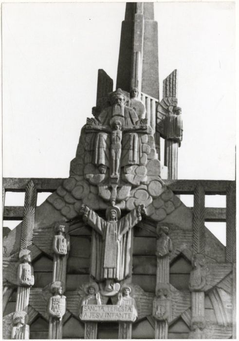 façade ouest, vue partielle